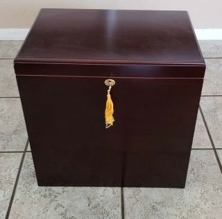 Quality Importers Medici 500 Cigar Humidor Box,  With 2 Trays - Walnut Finish
