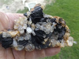 Wicked Good Quartz Crystals W/ Hematite Rosettes Signell,  Locale East Haven Ct.