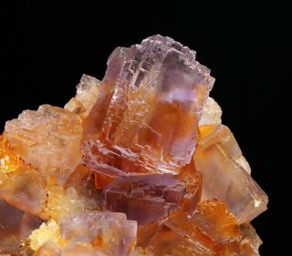 Fluorite Crystals On Quartz Matrix From La Viesca Mine - Asturias