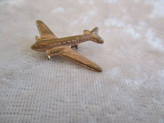 Vintage Dc - 3 Airplane/plane Lapel Pin/badge