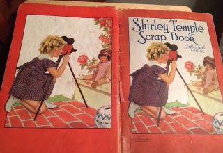 Vintage 1937 Shirley Temple Scrapbook Cover - Front & Back Covers Only