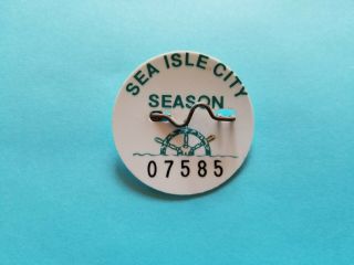 Sea Isle City Nj Jersey Beach Tag Unknown Year Authentic