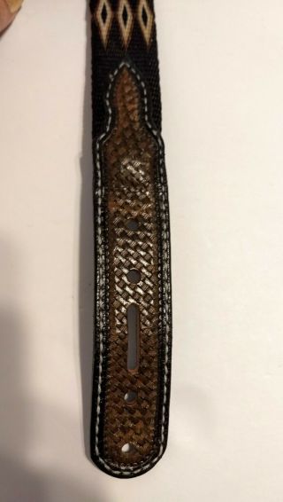 Montana State Prison Made Hitched Horsehair Belt 8