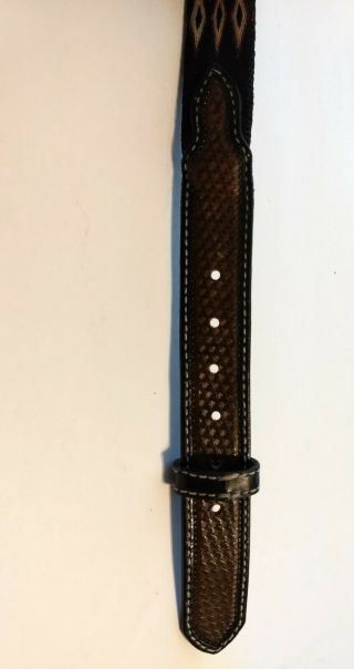 Montana State Prison Made Hitched Horsehair Belt 9