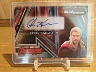2015 Avengers Age Of Ultron Auto Chris Hemsworth Autograph Aa - Ch