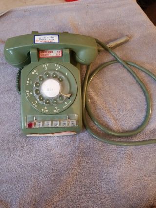 Vintage Western Electric 71 Bell System Green Multi Line Rotary Office Telephone