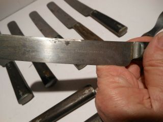 Set of 6 Civil War Era Knife & Fork Meriden Cuttlery Co 3 Tine Forks 3