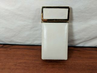 Vintage Princess Gardner White Cigarette Case with Applique Rose 3