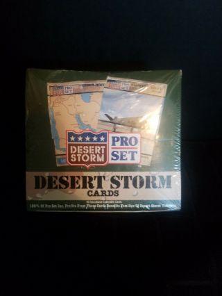 Desert Storm Pro Set Cards Full Box 36 Packs / Factory Box