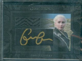 Game Of Thrones Inflexions Emily Clarke Archive Cut Autograph Card