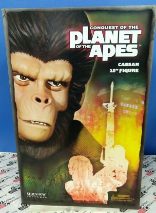 Sideshow Collectibles Caesar 12 " Figure Conquest Of The Planet Of The Apes Nib