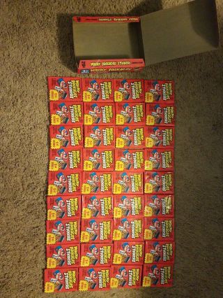 1979 Wacky Packages Series 1 Full Box 36 Packs In