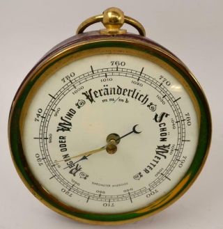 Vintage Lm Bordeaux Barometer Aneroide - Made In France R - 02 - 01