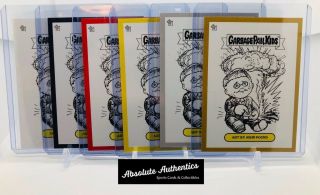 Garbage Pail Kids Adam Bomb /50 Rare Complete 6 Card Master Set All Variations