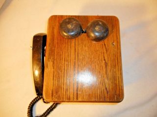 Antique Vintage Stromberg - Carlson Oak Telephone - Wall Mount - Primitive