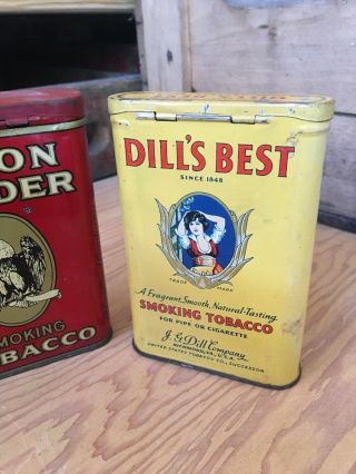 Vintage Dill’s Best Union Leader Smoking Tobacco Tin Advertising Ohio Virginia 3