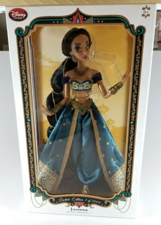 Authentic Disney Store Aladdin Jasmine Limited Edition 17 " Doll 1 Of 5000