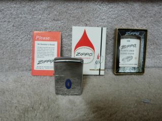 Vintage 1967 Zippo Cigarette Slim Lighter Washington Monument Box Papers Mib