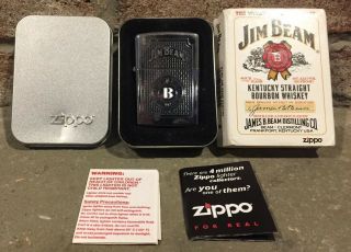 Jim Beam Bourbon Chrome Zippo Lighter