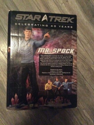 (MAKE OFFER) Ultra Rare (Only 1701 made) 12” Star Trek Landing Party; Mr.  Spock 3