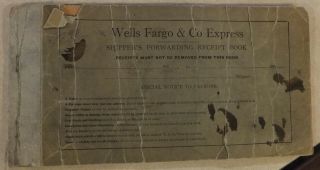 Wells Fargo & Co Express Receipt Book J & H Ostendorf Jewelry Vincennes Indiana