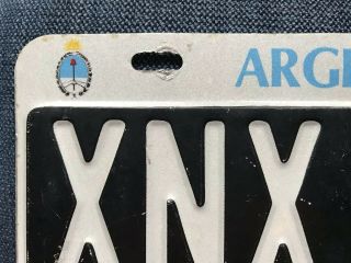 Argentina Argentina License Plate Placa - 1975 Base Series.  Classic Vintage Tag 4