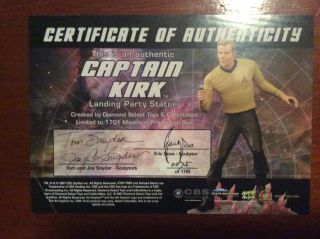 (MAKE OFFER) Ultra Rare (Only 1701 made) Star Trek Landing Party; Captain Kirk 2