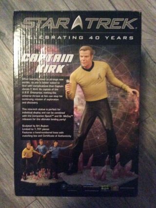 (MAKE OFFER) Ultra Rare (Only 1701 made) Star Trek Landing Party; Captain Kirk 3