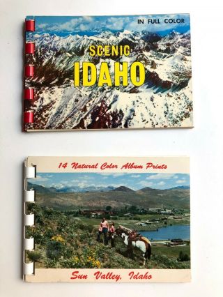 2 1970s Scenic Idaho Photo Album Book Booklet Sun Valley Color Prints 1970s Vtg