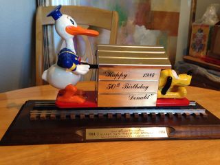 Commemorative Donald Duck Pluto Handcar - Pride Lines - Disney - Rare