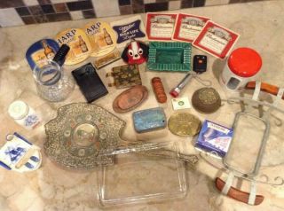 Vintage Lot; Snake Bite Kit,  Mini Purse,  Marlboro Belt Buckle,  Pocket Hone,  More