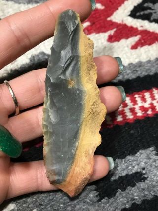 Gq 32 3 5/8” Paleo To Archaic Knife Blade Good Color Kentucky Tennessee