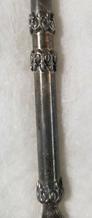 JUDAICA Sterling Silver JEWISH Torah Pointer Yad Stick Engraved and Dated 3