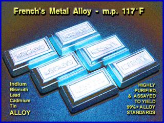 Ostalloy 117 Metal Alloy / M.  P.  117°f / Low Temp Casting Alloy / 200gm