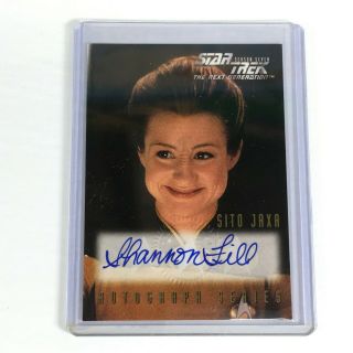 Star Trek The Next Generation Season 7 Autograph Card 1999 A14 Shannon Fill