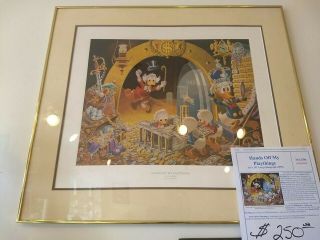 Disney Donald Duck Carl Barks - Hands Off My Playthings Lithograph 118:500