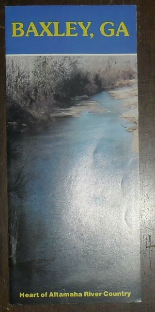 C1980 Advertising Brochure Baxley Georgia Altamaha River County Tourism