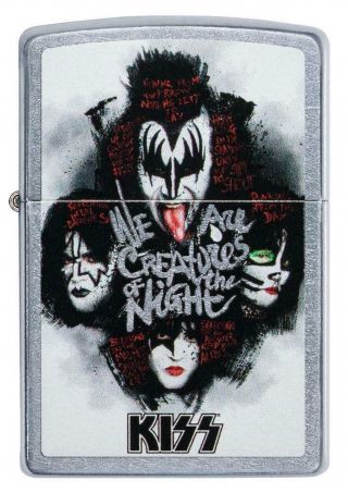 Zippo Windproof Lighter With Kiss,  Creatures Of The Night,  49018,