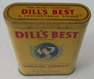 Vintage Dill ' s Best Smoking Tobacco Tin 2