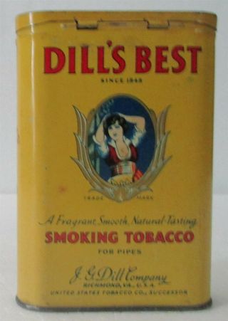 Vintage Dill ' s Best Smoking Tobacco Tin 3