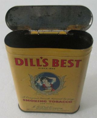 Vintage Dill ' s Best Smoking Tobacco Tin 5