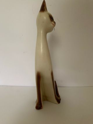 vintage long neck kitty cat with whiskers ceramic mid century 1960 ' s japan 2