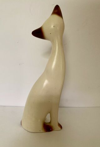 vintage long neck kitty cat with whiskers ceramic mid century 1960 ' s japan 3