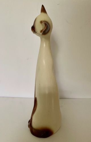 vintage long neck kitty cat with whiskers ceramic mid century 1960 ' s japan 4