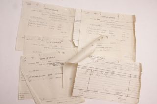 1934 Lamson Goodnow Kirchman Bros Bay City Mi Orders Handwritten Ephemera L149f