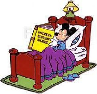 Disney Mickey Mouse In Bed Reading Bedtime Stories Le 100 Pin