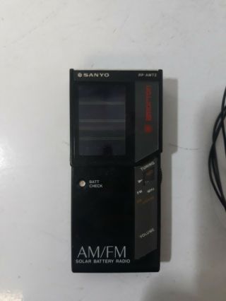 Sanyo Amorton Rp - Amt2 Am/fm Solor Power Battery Radio