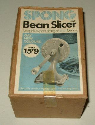 Vintage Retro 1960s Spong Bean Slicer - Cool Vintage Kitchenalia