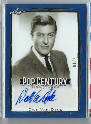 Dick Van Dyke 2017 Leaf Pop Century Signatures Blue Auto Autograph /10 Ssp