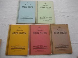 Vintage The National Button Society Bulletin - 1950 Jan,  Mar,  May,  Sep,  Nov